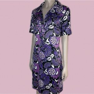 Retro Floral Print Dress